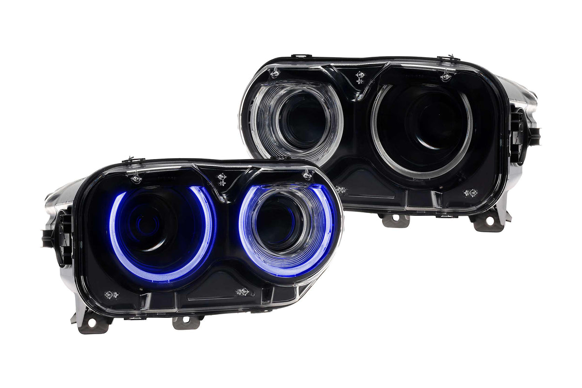 Reflektory LED Morimoto XRGB – Dodge Challenger 2015–2023