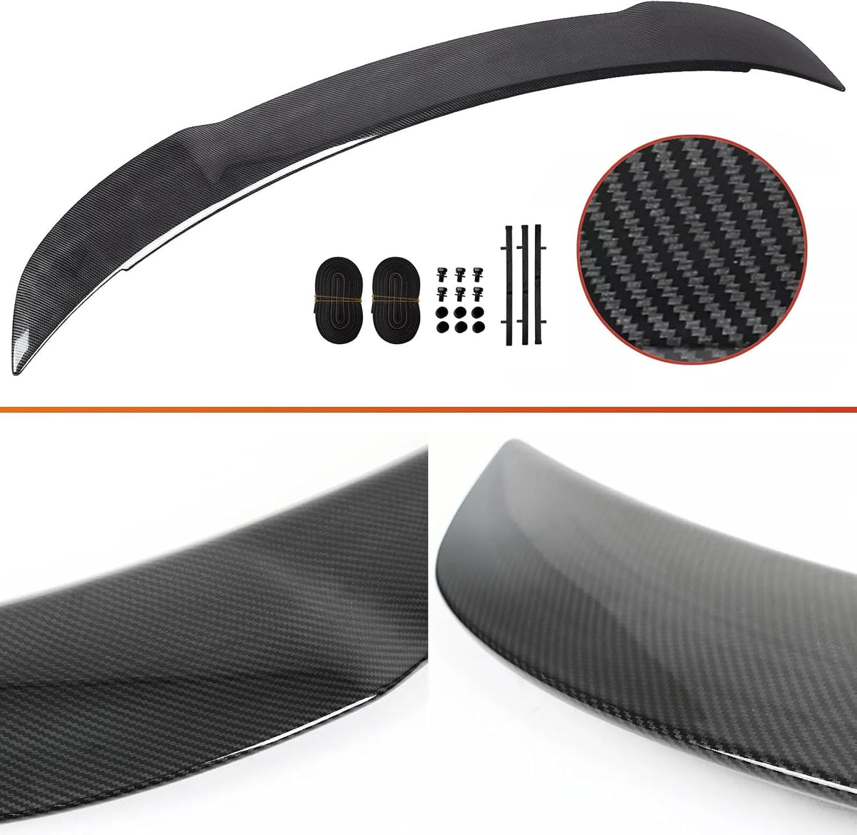 Spojler na klapę bagażnika w wyglądzie carbonu (nie prawdziwy carbon) – Dodge Charger 2011–2023